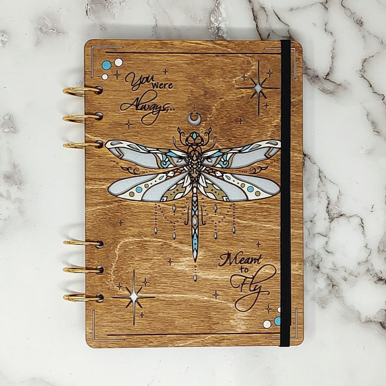 *NEW Version* Dragonfly A5 Wooden Notebook