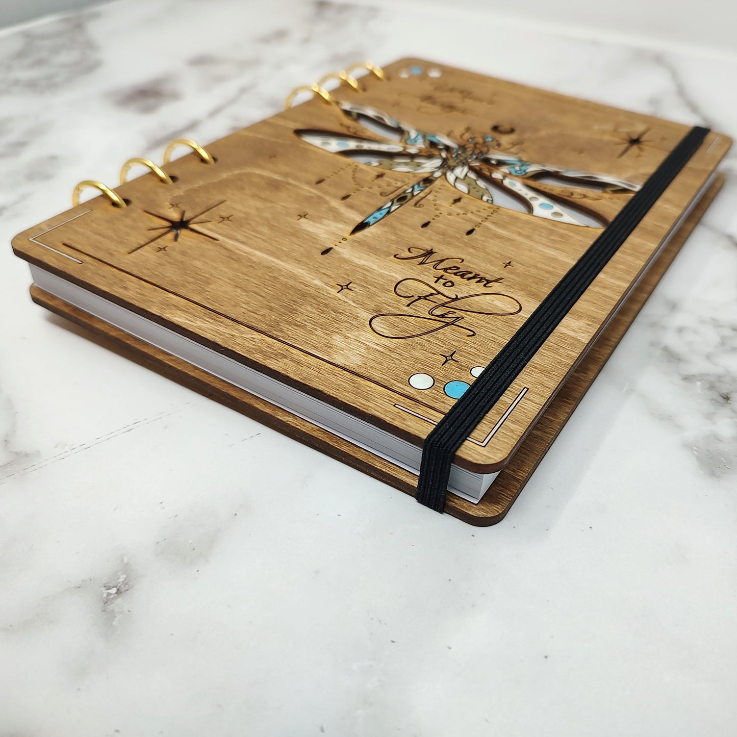 *NEW Version* Dragonfly A5 Wooden Notebook