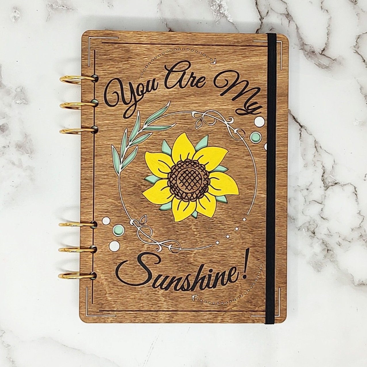 *NEW Version* You are my Sunshine A5 Wooden Notebook