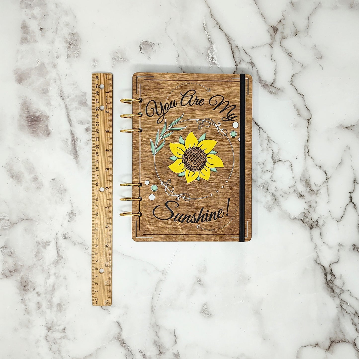 *NEW Version* You are my Sunshine A5 Wooden Notebook