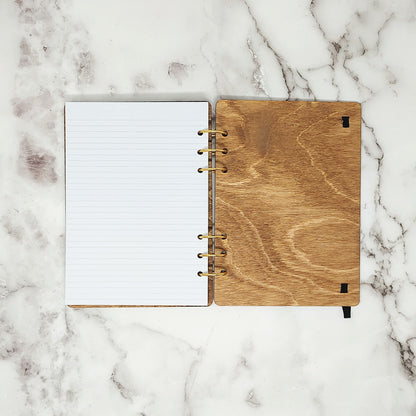 A5 Size - You are my Sunshine Wooden Notebook