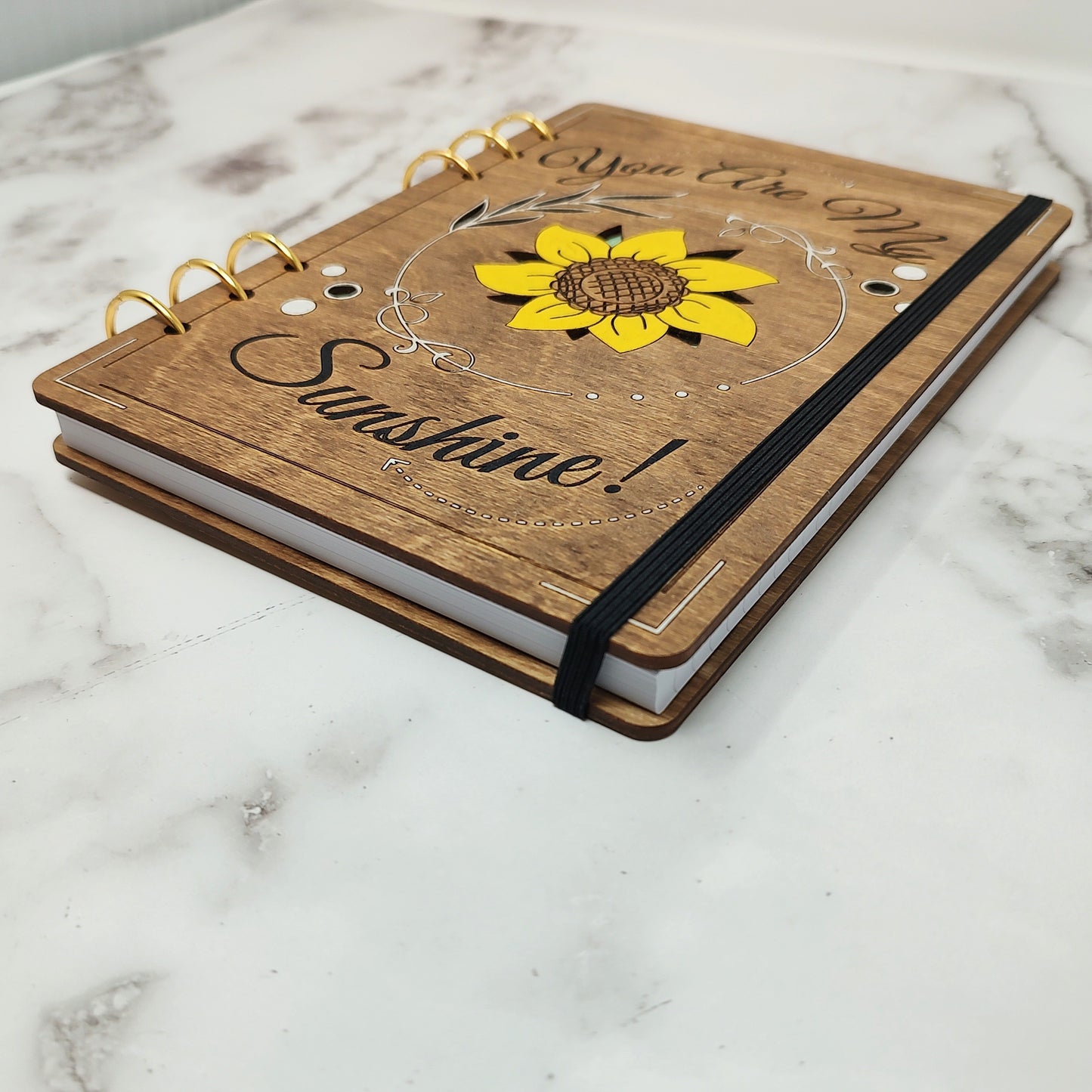 *NEW Version* You are my Sunshine A5 Wooden Notebook