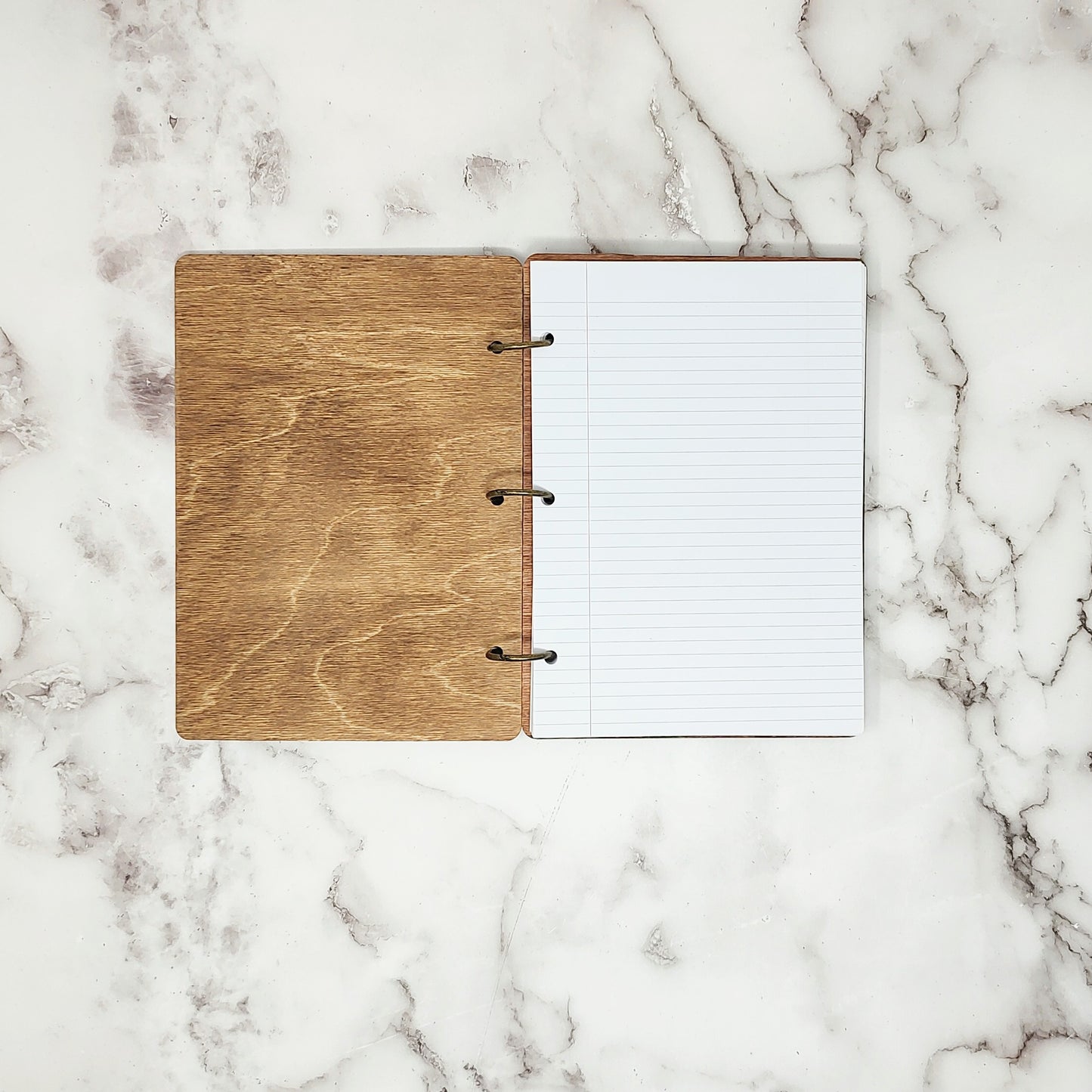 *3 Hole Punch* Create the Future A5 Wooden Notebook