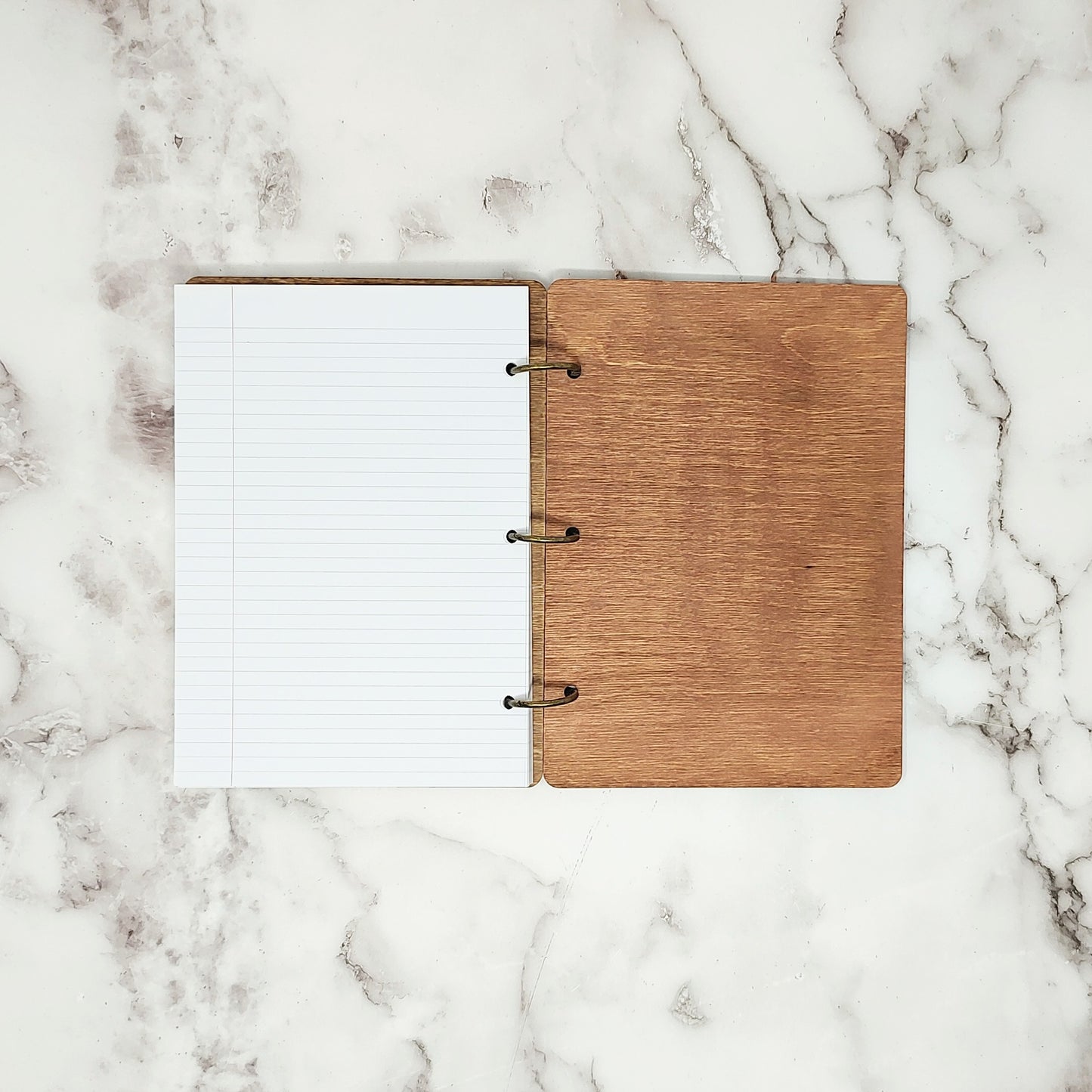 *3 Hole Punch* Create the Future A5 Wooden Notebook