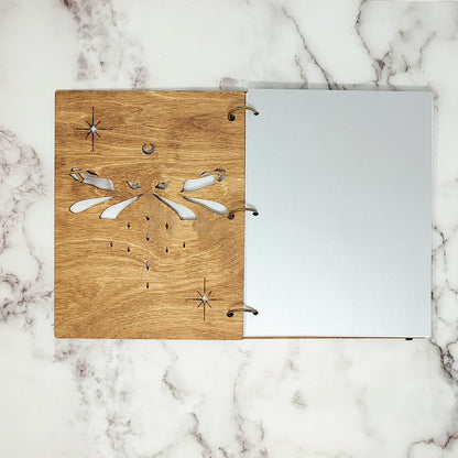 Large Size - Dragonfly Wooden Notebook
