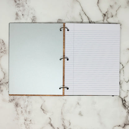 Large Size - Dragonfly Wooden Notebook