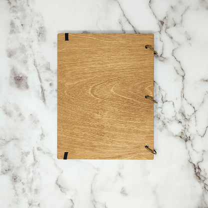 Large Size - Dragonfly Wooden Notebook