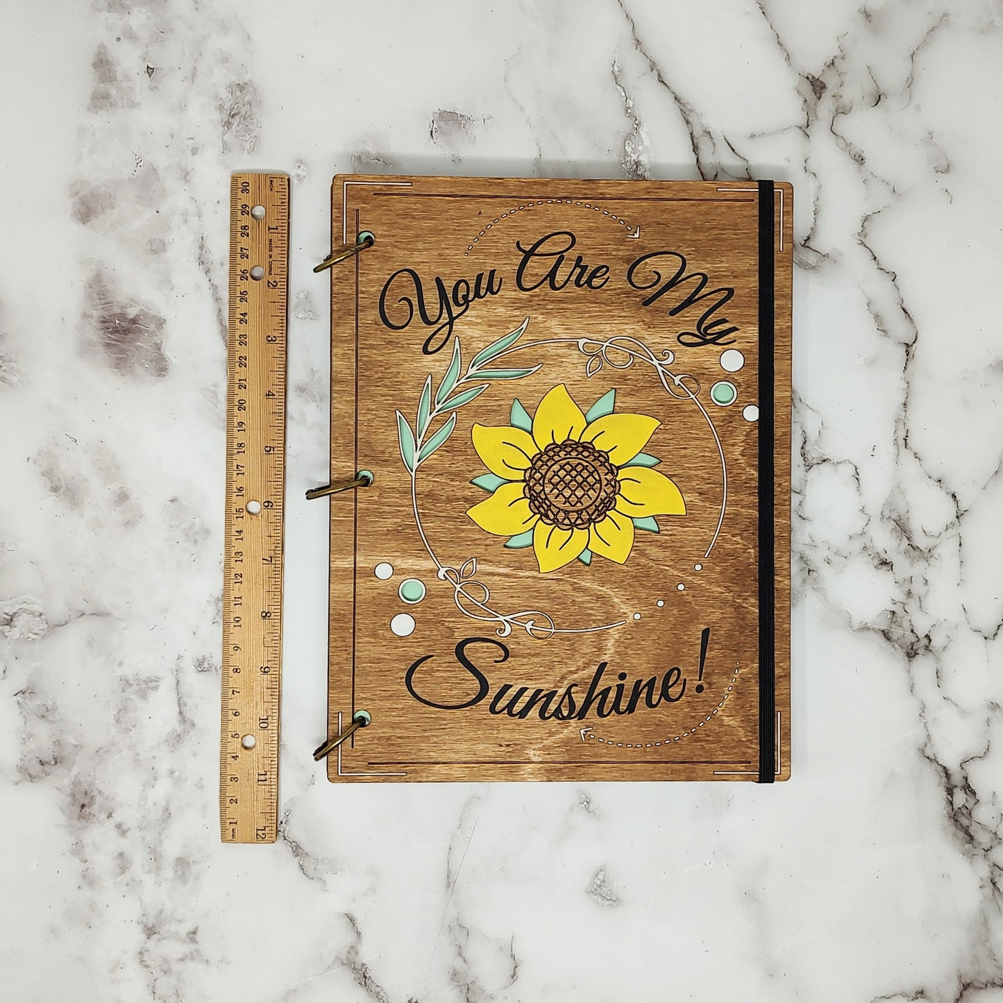 FULL Size - You are my Sunshine Wooden Notebook