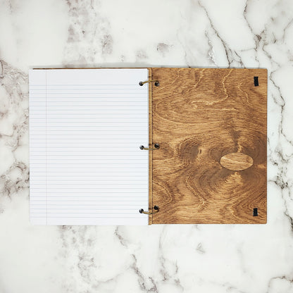 Large Size - You are my Sunshine Wooden Notebook