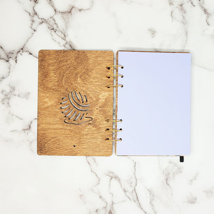 A5 Size - Hoarding Yarn Wooden Notebook