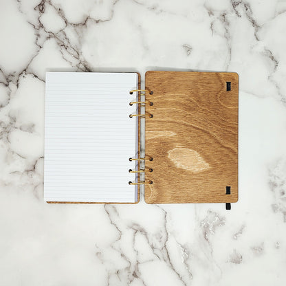A5 Size - Hoarding Yarn Wooden Notebook