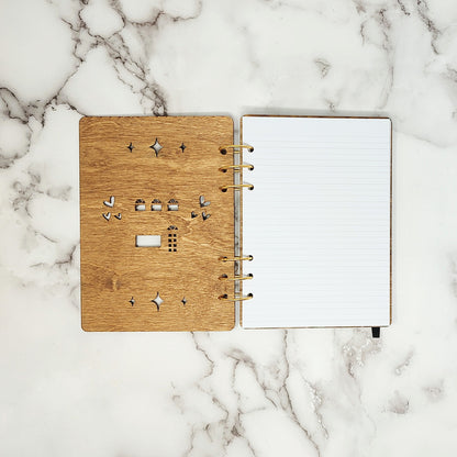 A5 Size - Small Business Big Dreams Wooden Notebook