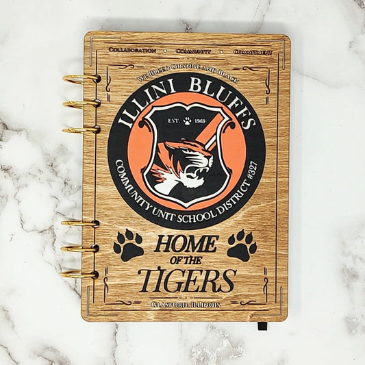 *NEW Version* Illini Bluffs A5 Wooden Notebook