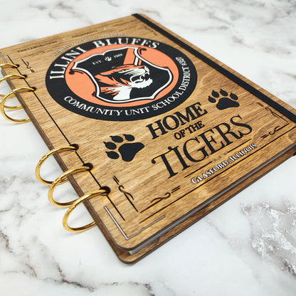 A5 Size - Illini Bluffs Wooden Notebook