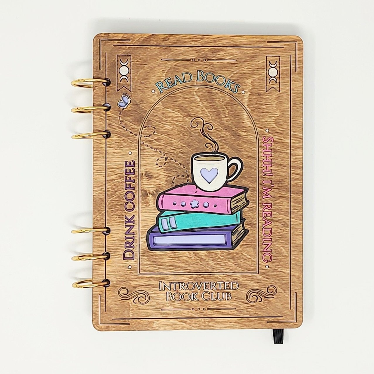 *Limited* Introverted Book Club A5 Wooden Notebook