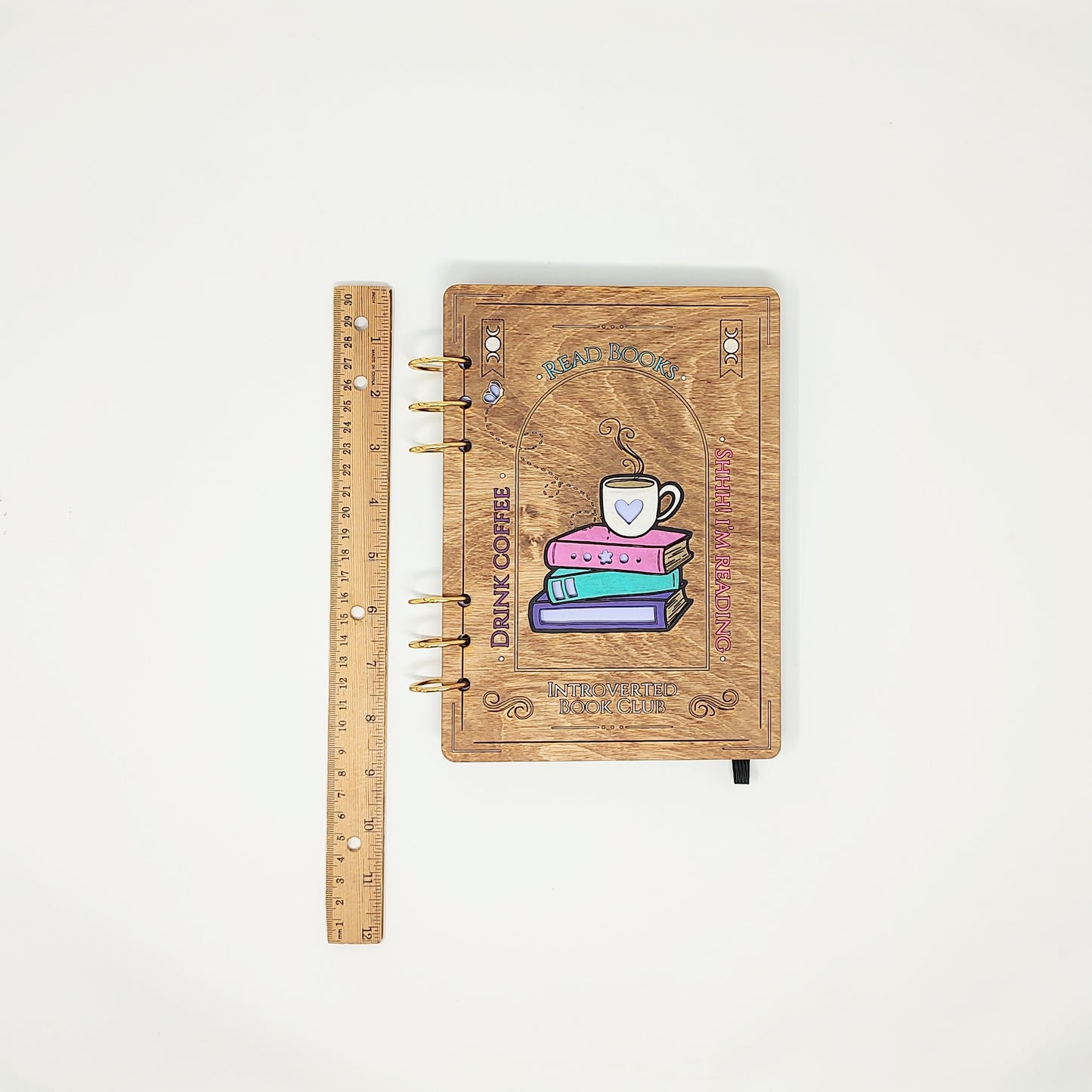 *Limited* Introverted Book Club A5 Wooden Notebook