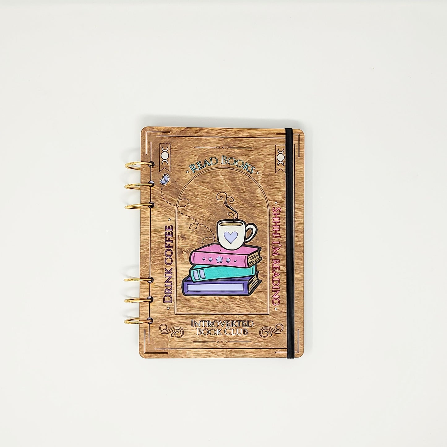 *Limited* Introverted Book Club A5 Wooden Notebook