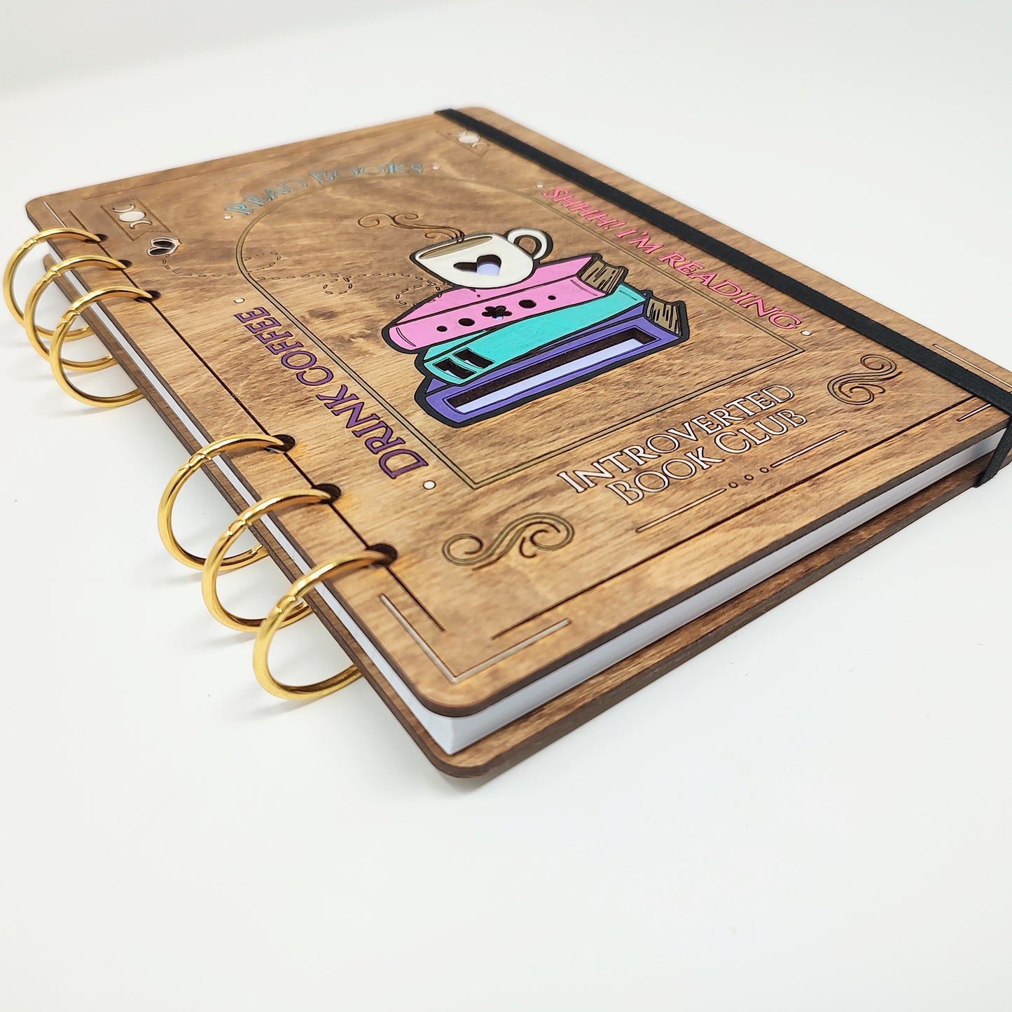 *Limited* Introverted Book Club A5 Wooden Notebook