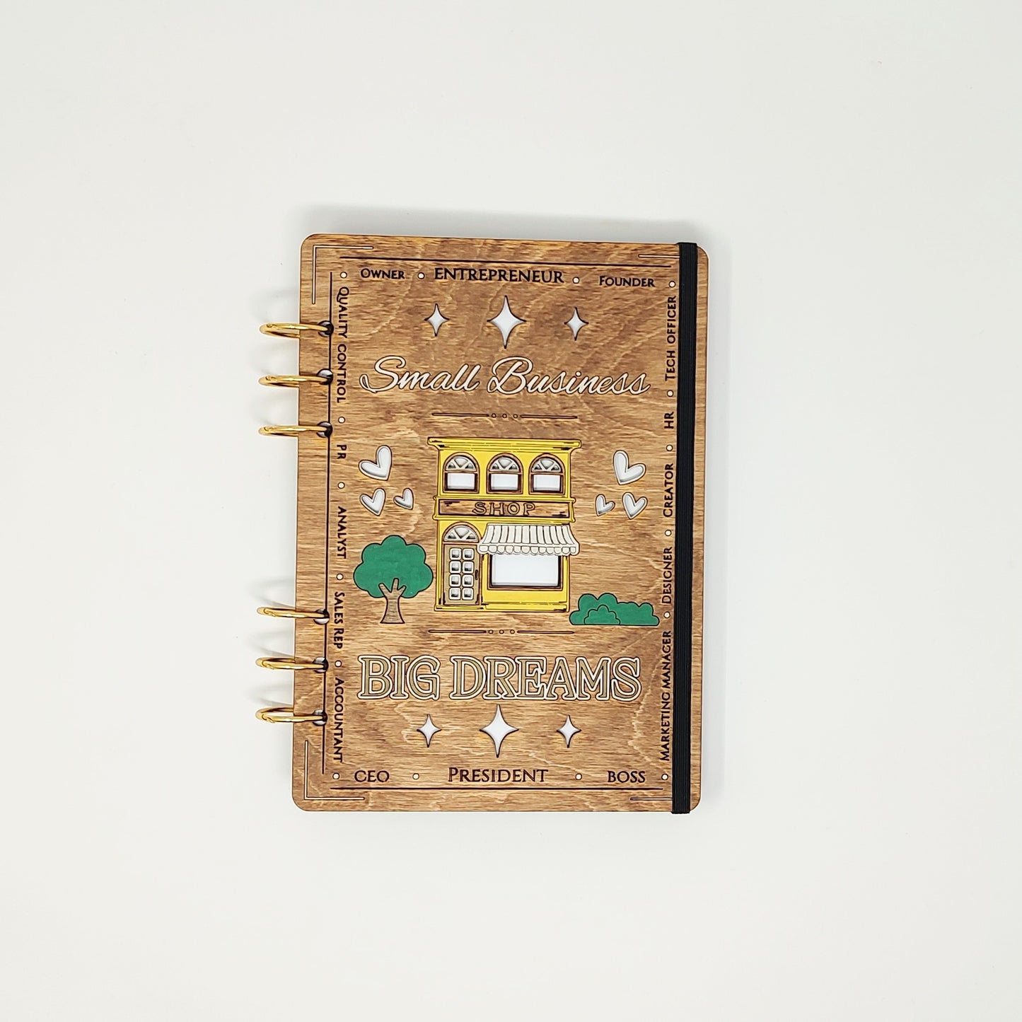 *Limited* Small Business Big Dreams A5 Wooden Notebook