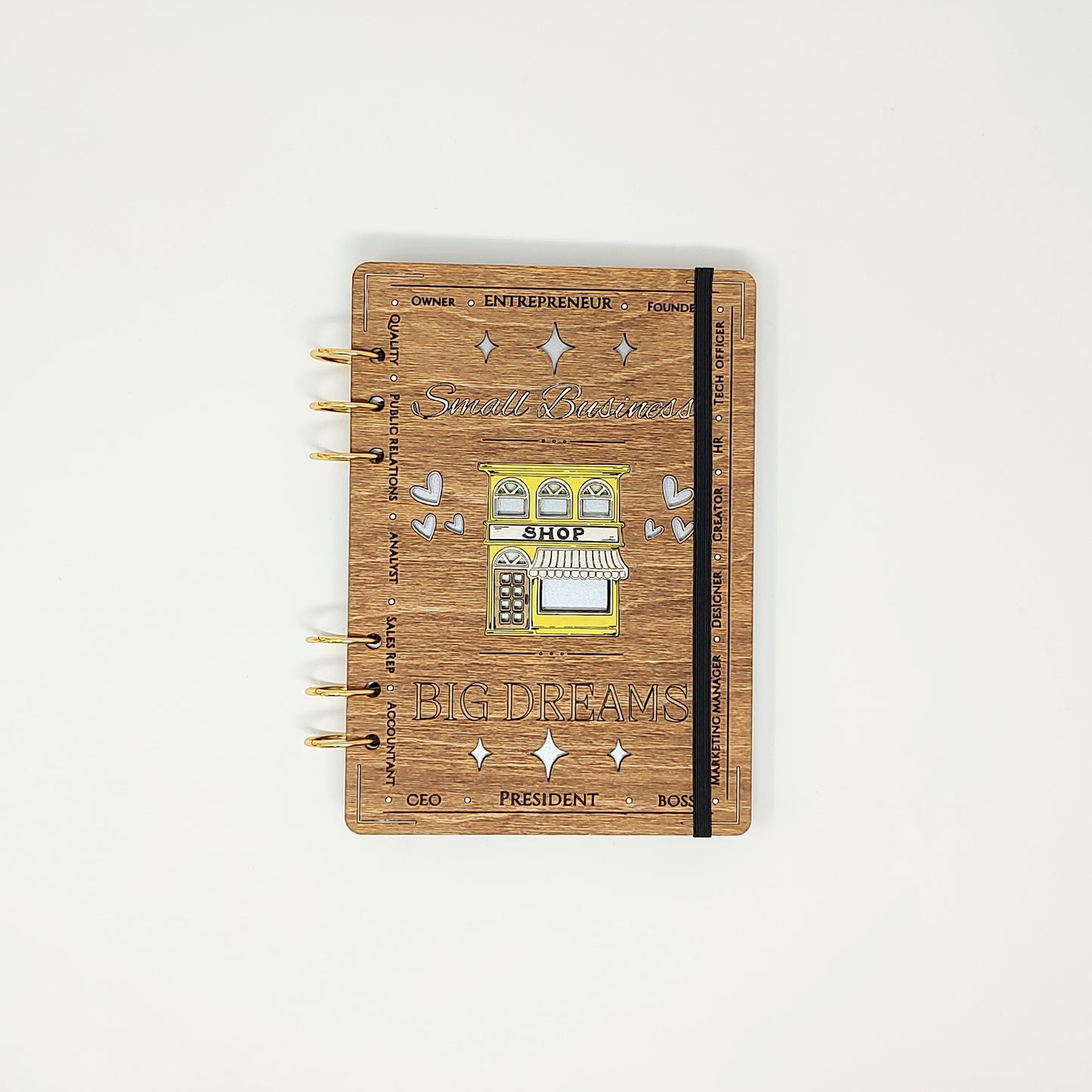 *Limited* Small Business Big Dreams A5 Wooden Notebook