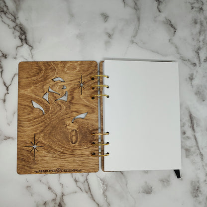 A5 Size - Briar Rose Wooden Notebook