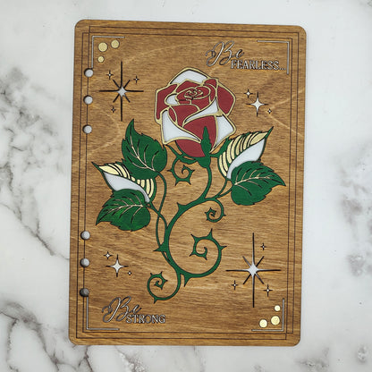 A5 Size - Briar Rose Wooden Notebook