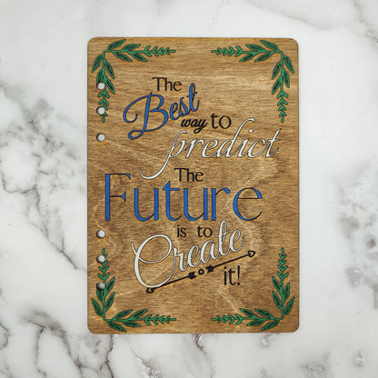 A5 Size - Create the Future Wooden Notebook