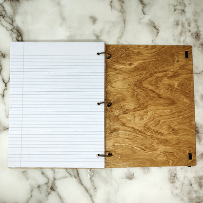 Large Size - Small Business Big Dreams Wooden Notebook