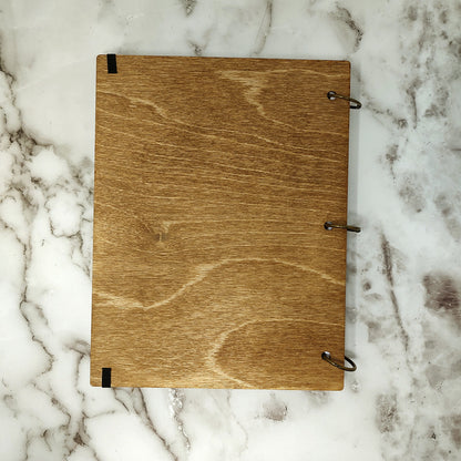 Large Size - Small Business Big Dreams Wooden Notebook