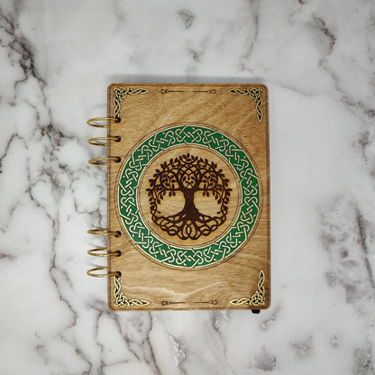 A5 Size -  Tree of Life Wooden Notebook