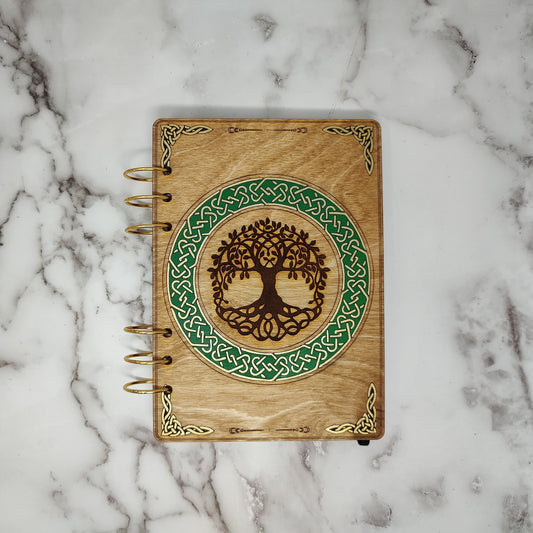 A5 Size -  Tree of Life Wooden Notebook
