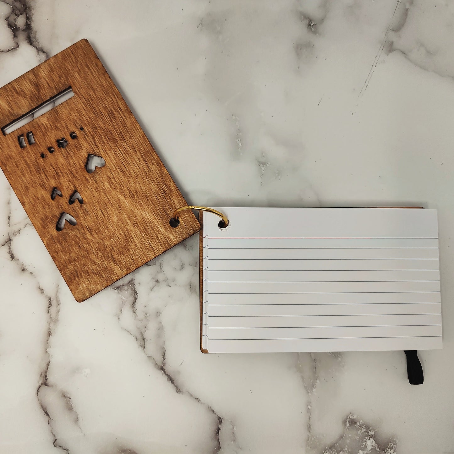 Wooden Index Card Notebooks