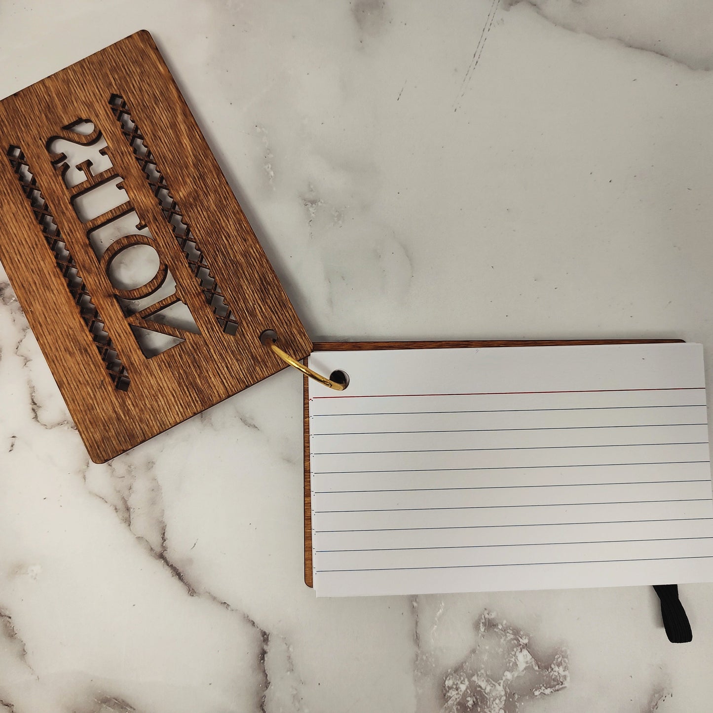 Wooden Index Card Notebooks