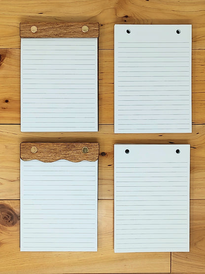 Refillable Wooden Notepad
