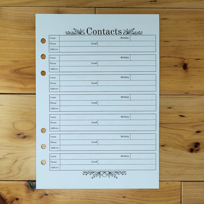 Planner Pages A5