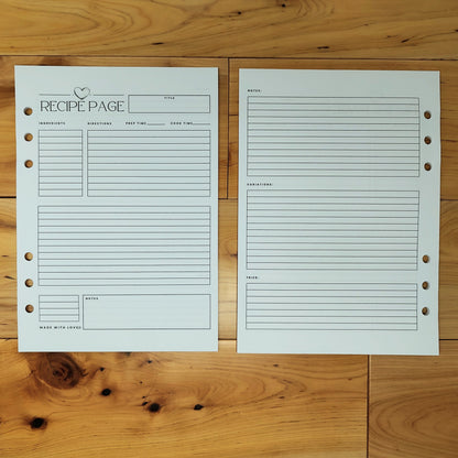Planner Pages A5