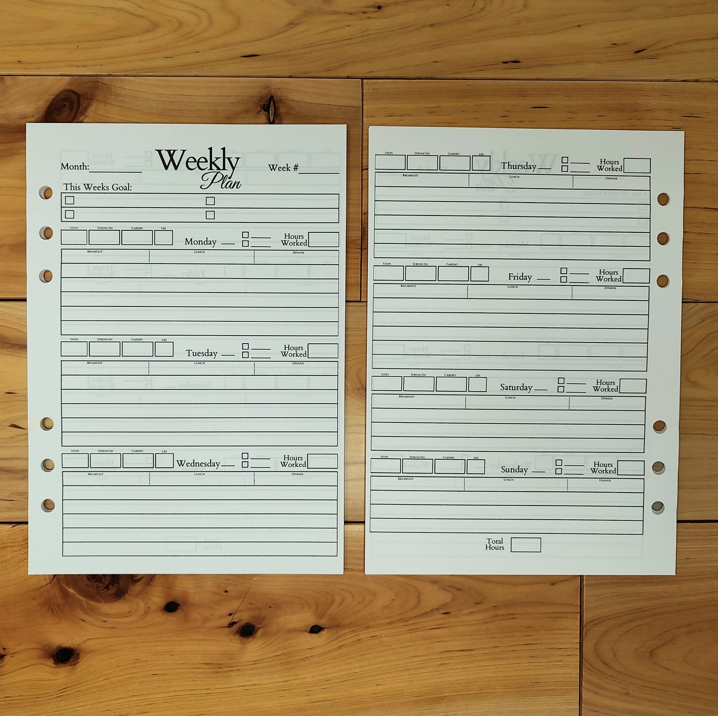 Planner Pages A5