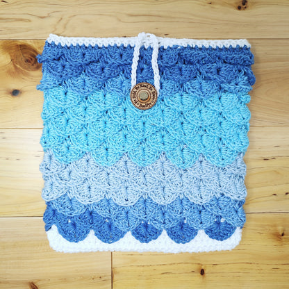 Crocodile Crochet Book Sleeve