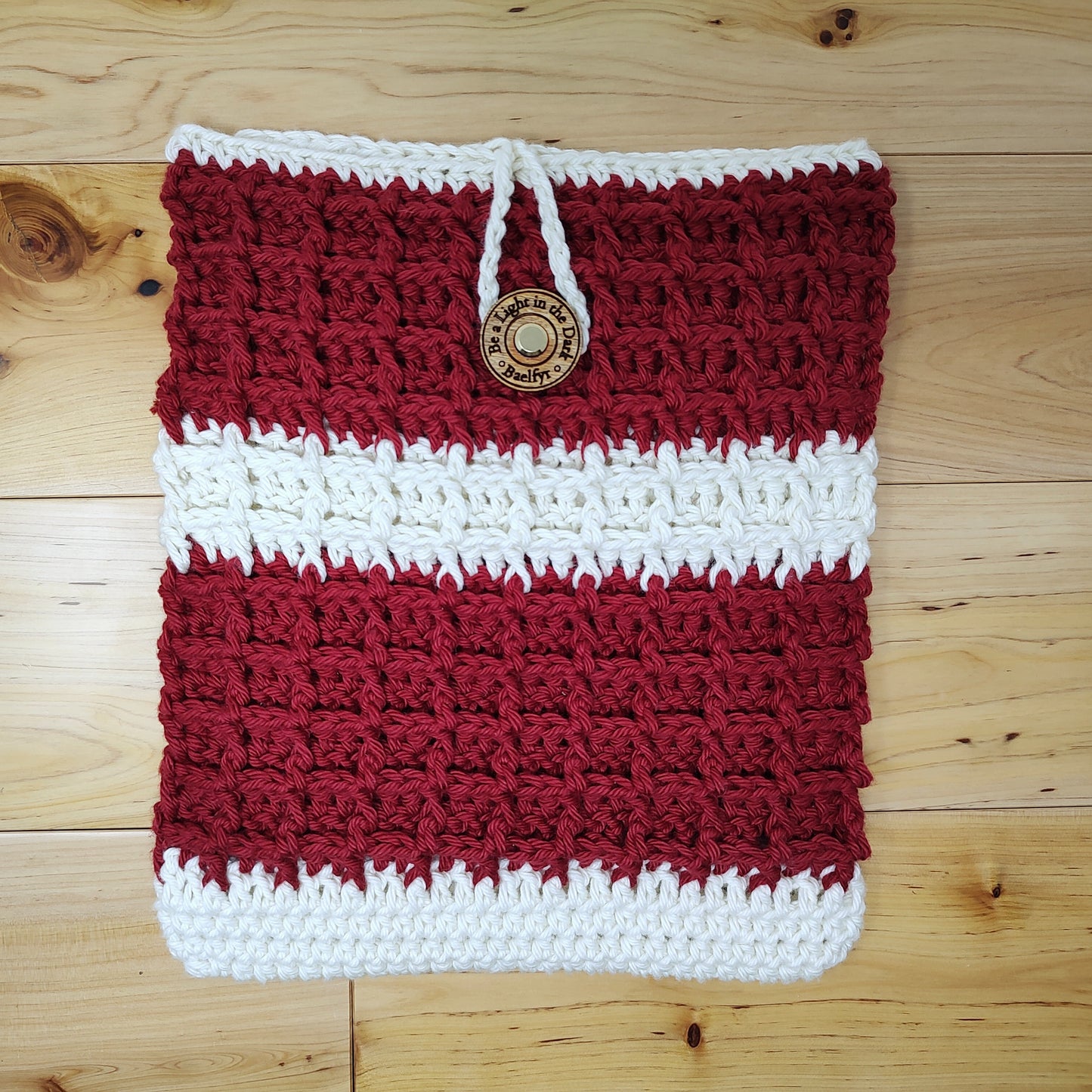 Waffle Crochet Book Sleeve