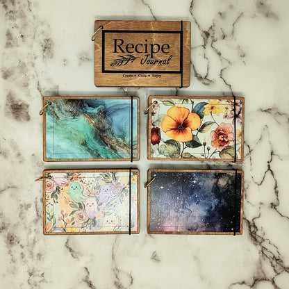 Wooden Index Card Notebooks - 4x6 Size