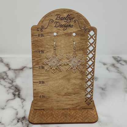 Snowflake Acrylic Earrings