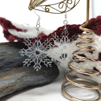 Snowflake Acrylic Earrings
