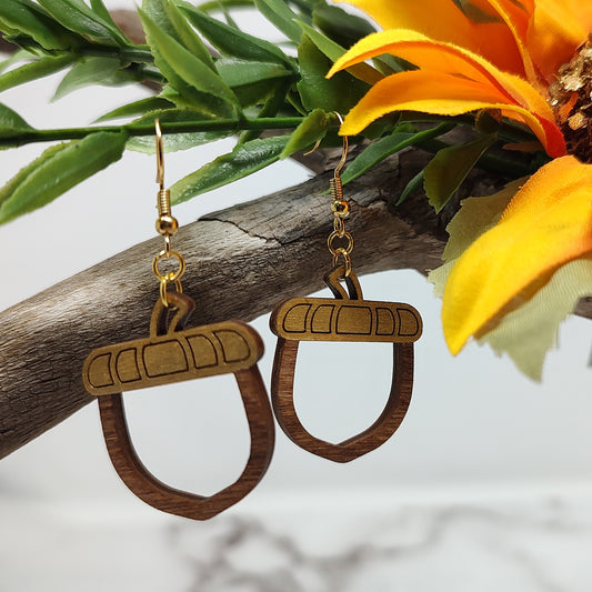Acorn Wooden Earrings